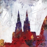 130865* Klner Dom Acryl auf Leinwand, 20x20 cm, Acryl