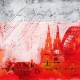 130122* Kölner Dom Acryl auf Papier, VITTORIO VITALE, Rot