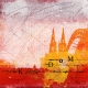 130137* Kölner Dom Acryl auf Papier, VITTORIO VITALE, Rot